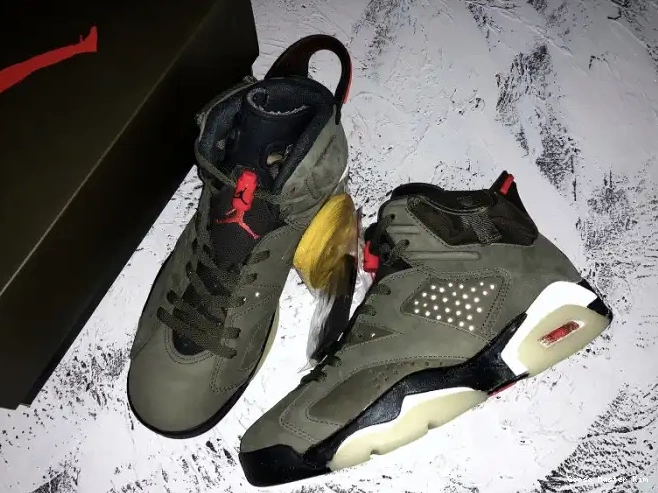Air Travis CN1084-200 Scott Olive 6 x Medium Jordan 0514